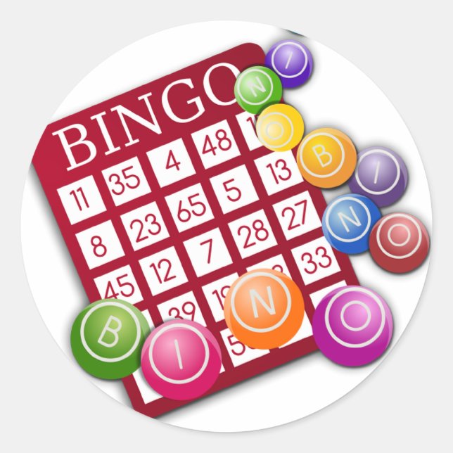 Bingo Classic Round Sticker (Front)