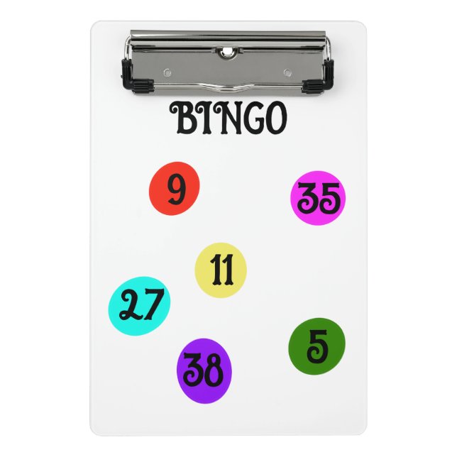 BINGO Clipboard Fun Colorful  (Front)