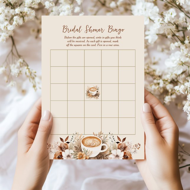 Bingo Coffee Bridal Shower Game Card (Creator Uploaded)
