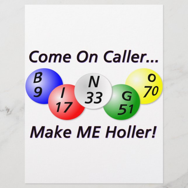 Bingo! Come on Caller, Make ME Holler! (Front)
