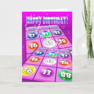 Bingo Crazy Birthday Card