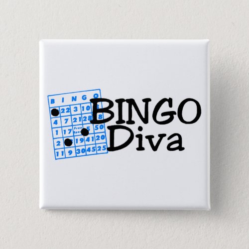 Bingo Diva Pinback Button