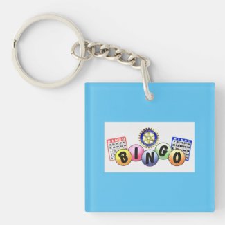 Bingo Equipment Acrylic Key Chain One-Sided