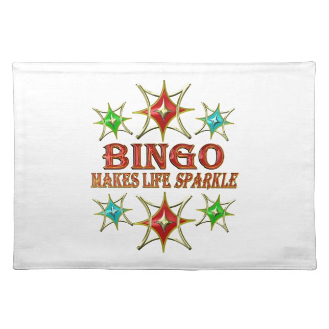 BINGO FANCY STARS CLOTH PLACEMAT (Front)