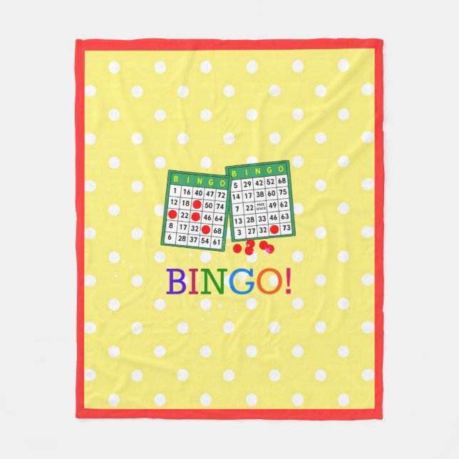 Bingo! Fleece Blanket (Front)