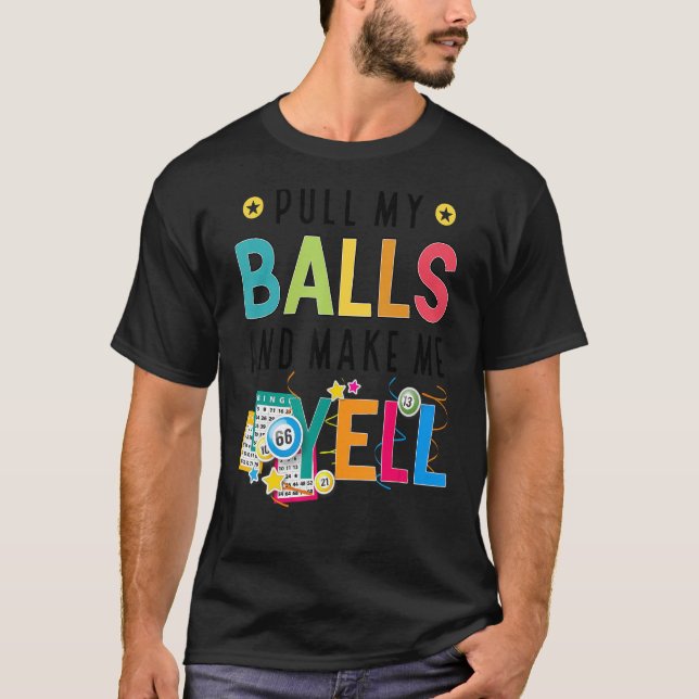 Bingo For Men Women Lucky Bingo  Caller Gambling 1 T-Shirt (Front)