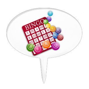 Bingo Game Cake Topper