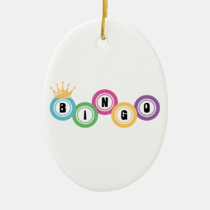 Bingo Game Ceramic Ornament