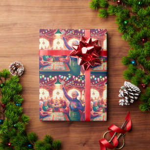Bingo Game  Christmas Wrapping Paper
