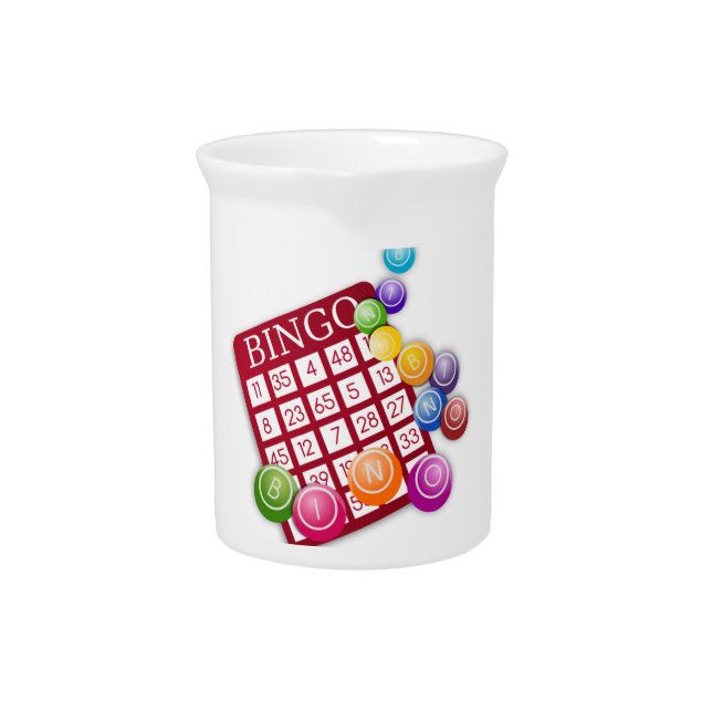 Bingo Game Drink Pitcher (Front)