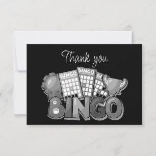 Bingo Game Game Thank you Card