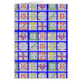 Bingo Game Patterns Large Cards (Front)