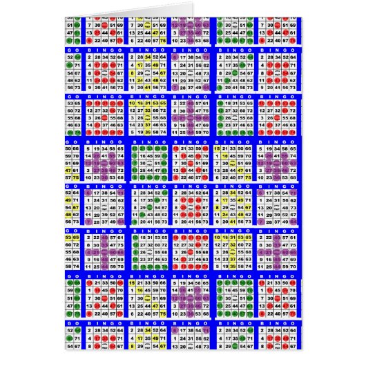 Bingo Game Patterns Large Cards (Front)