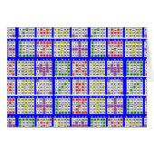 Bingo Game Patterns Large Cards (Front Horizontal)