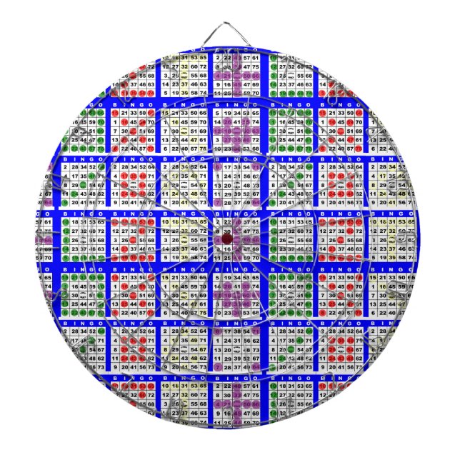 Bingo Game Patterns Large Grid Dart Board (Front)