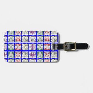 Bingo Game Patterns Large Grid Luggage Tag