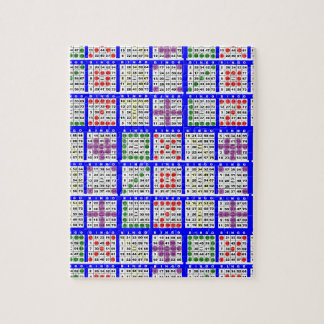 Bingo Game Patterns Large Jigsaw Puzzle