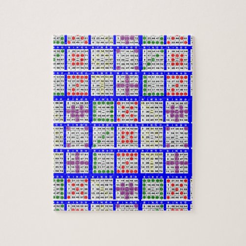 Bingo Game Patterns Large Jigsaw Puzzle
