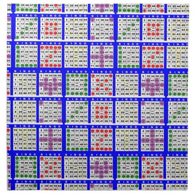 Bingo Game Patterns Large Napkin (Front)
