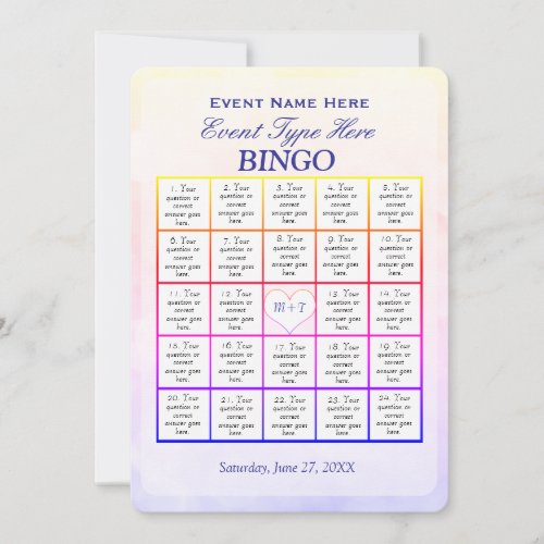 Bingo Game Template