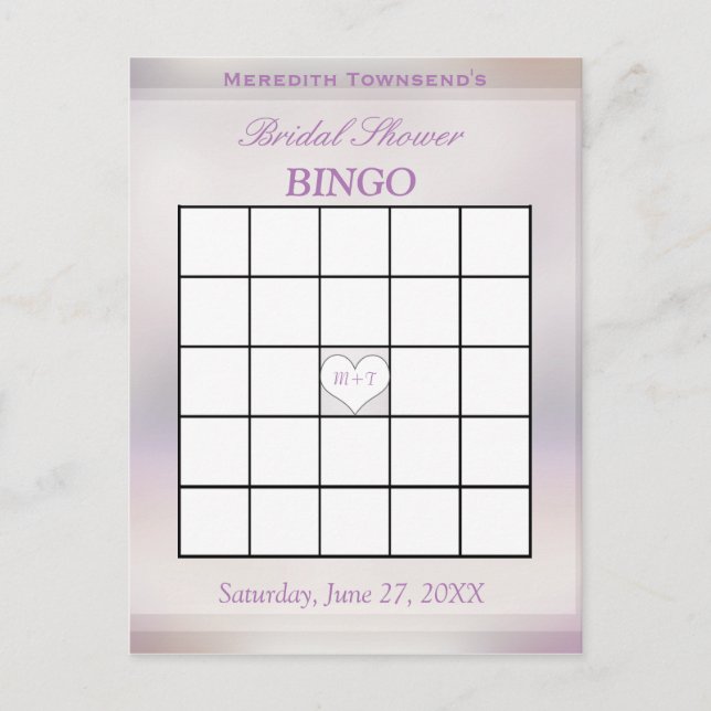 Bingo Game | Tree of Life Invitation Postcard (Front)