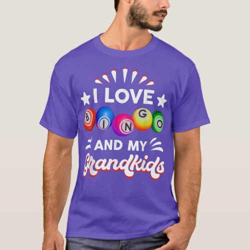 Bingo Gift I love Bingo Gift For Grandma Mom Nana  T_Shirt