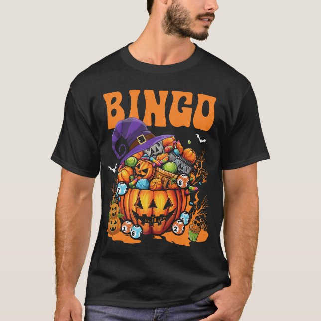 Bingo Halloween Bingo Player T-Shirt (Front)