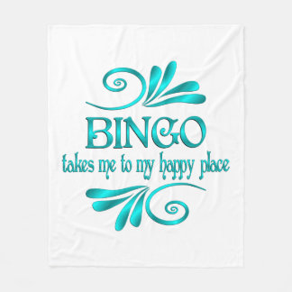 Bingo Happy Place Fleece Blanket