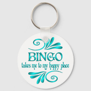 Bingo Happy Place Keychain