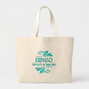 Bingo Happy Place Large Tote Bag