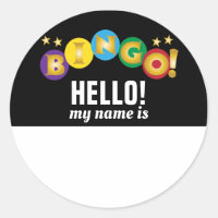 Bingo Hello Name Tag