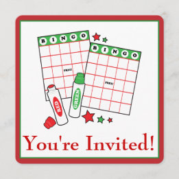 Bingo Holiday Party Invitation