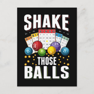 Bingo Humor Men Women Funny Bingo Player Postcard