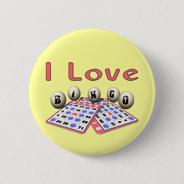 Bingo: I Love Bingo Button (Front)
