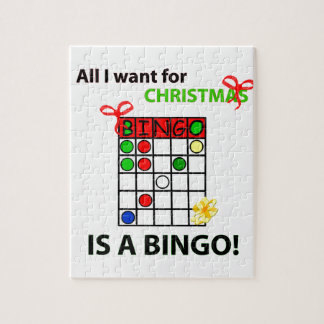 BINGO I want a bingo for Christmas Jigsaw Puzzle