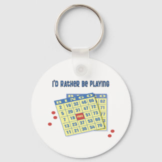 Bingo: I'd Rather Be Playing Keychain