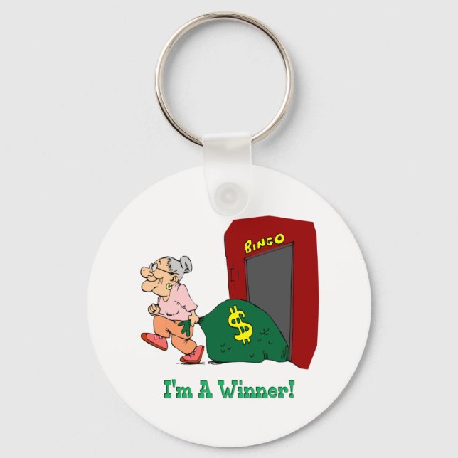 Bingo - I'm A Winner Keychain (Front)