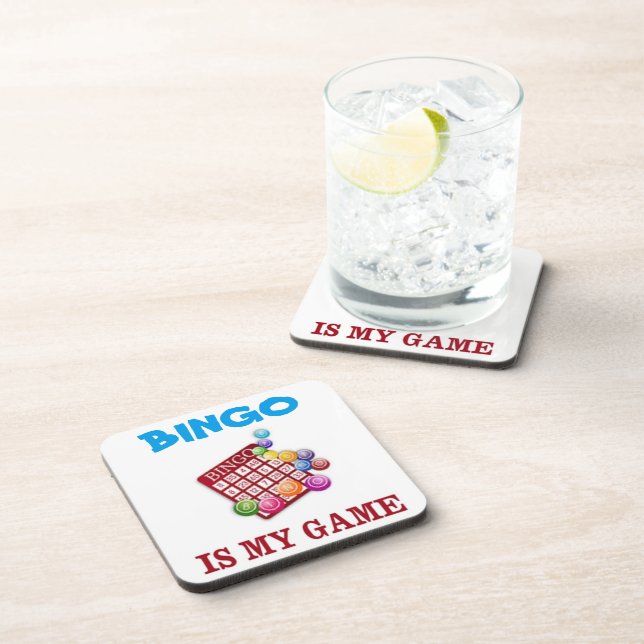 BINGO IS MY GAME BEVERAGE COASTER (Right Side)