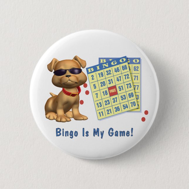 Bingo Is My Game! Button (Front)