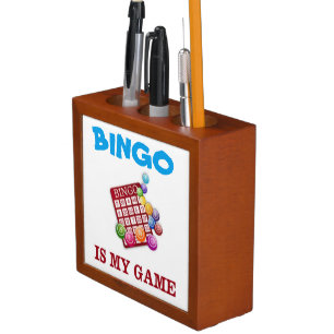 BINGO IS MY GAME DESK ORGANIZER