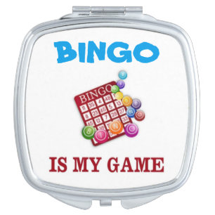 BINGO IS MY GAME MAKEUP MIRROR