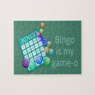 Bingo is my Game-o Funny Quote Jigsaw Puzzle
