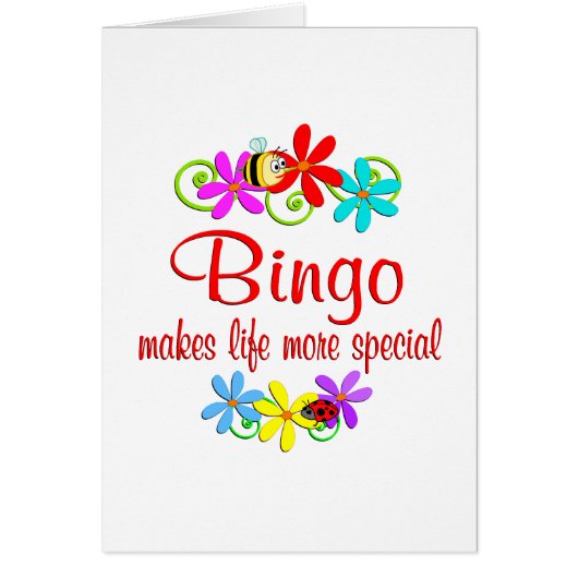 Bingo is Special Cards (Front)