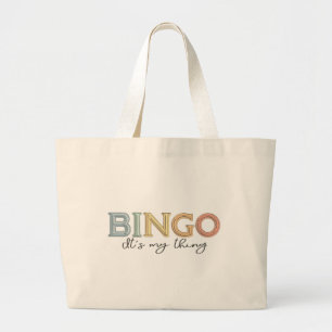 BINGO, It’s My Thing – Pastel Large Tote Bag
