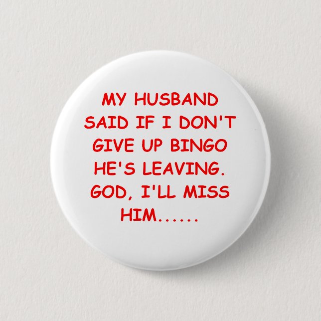 BINGO joke Button (Front)