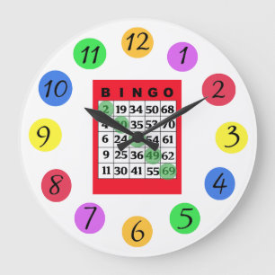 BINGO Kitchen Large Clock