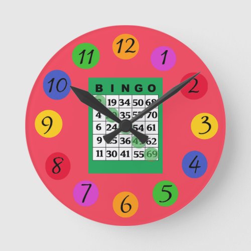 BINGO Kitchen Round Clock