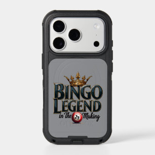 Bingo Legend Crowned in Gold Retro Typography iPhone 17 Pro Case