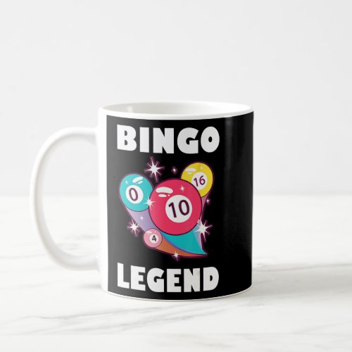 Bingo Legend Game Gambling Lucky Bingo Player Bing Coffee Mug