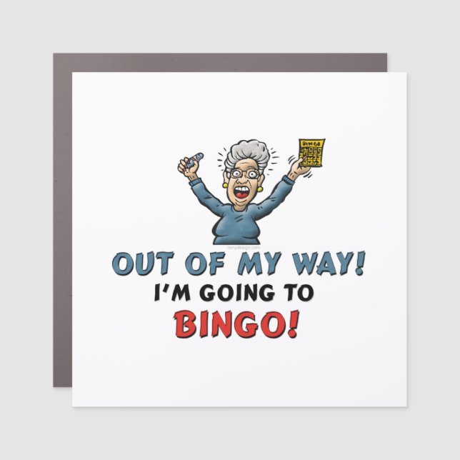 Bingo Lovers Car Magnet (Front)